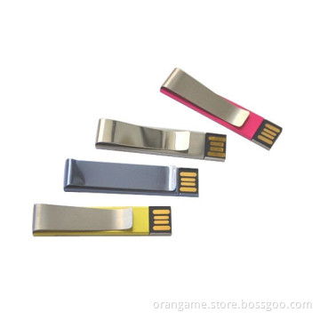 High Quality Metal Clip USB Flash Disk with Logo Customized!